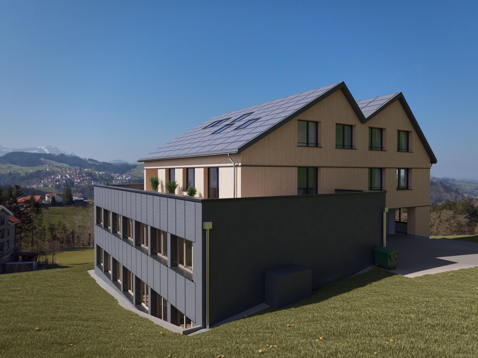 Perspektive1 Fassade, Fabrikli, Ostschweiz