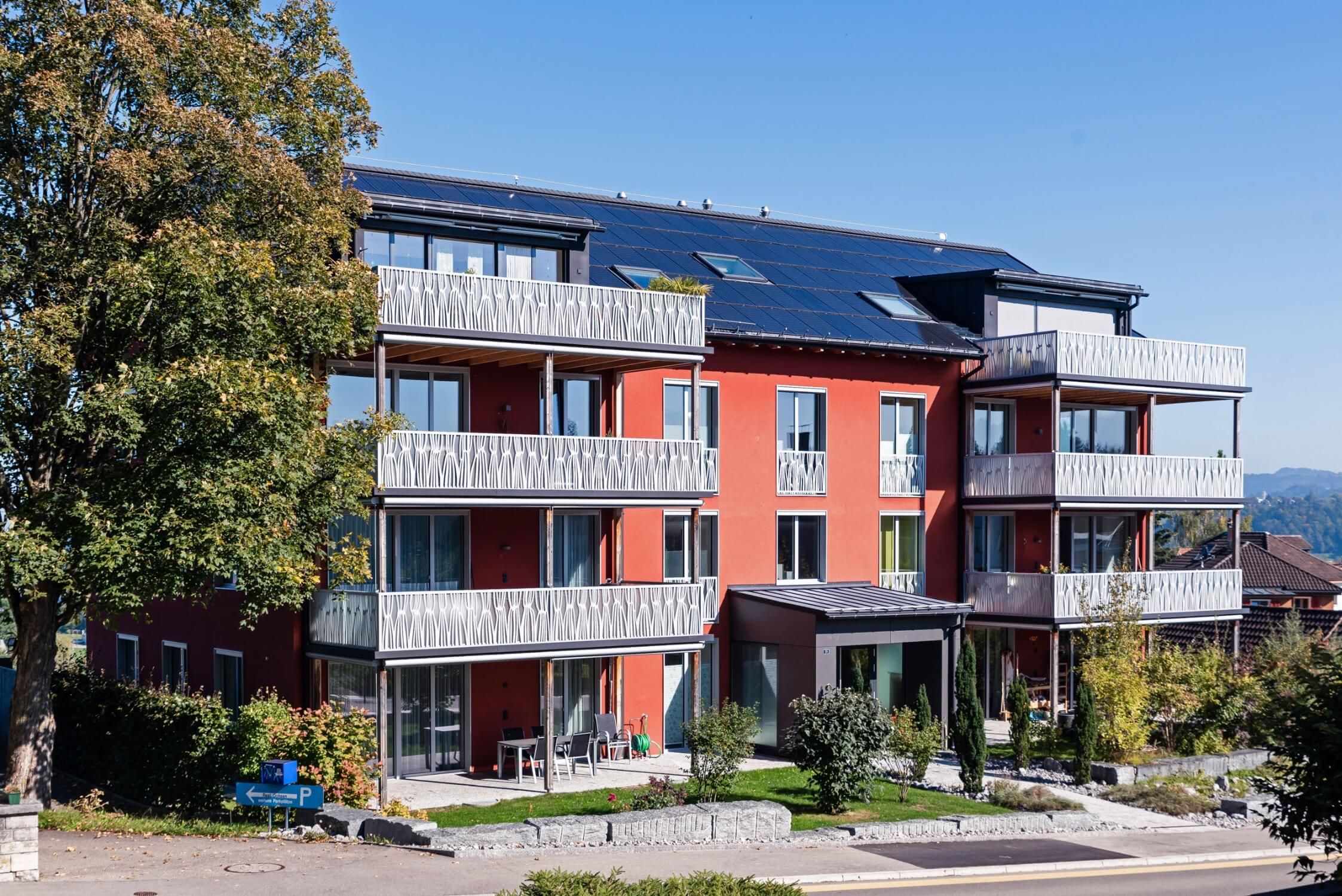 Perspektive, MFH Ochsen, Engelburg SG, Ostschweiz, Architektur